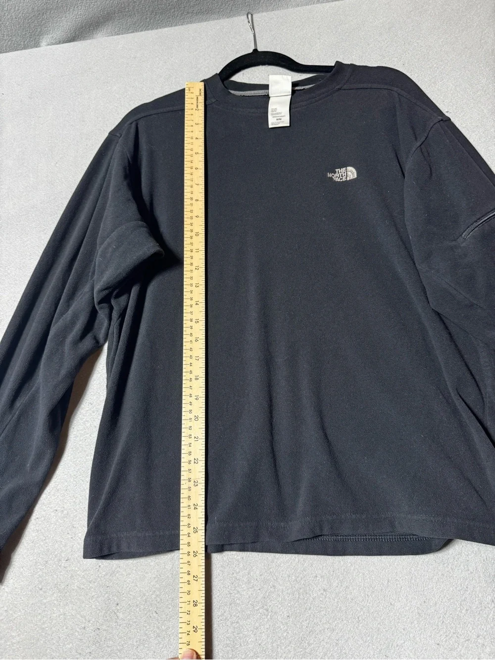 The North Face Black Long-Sleeve Fleece Crew Tee